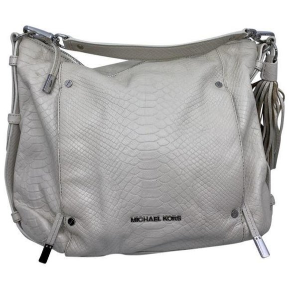 michael kors cream leather shoulder bag - Picture 1 of 10